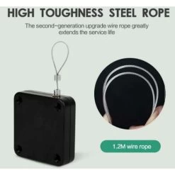 GP Fermeture De La Porte Coulissante - Fermeture Automatique De La Porte Domestique Ressort De Fermeture De La Porte Utilitaire - Pièce De Fermeture De La Porte - (tension 500g) Blanc -Portes Et Fenêtres Magasin 72198500 4