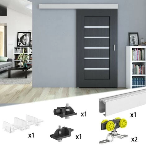 Système Coulissant Slid'UP 160 - Kit Complet Pour Porte Coulissante Simple Jusqu'à 750mm De Largeur Et Jusqu'à 60kg. 2 Système Coulissant Slid'UP 160 - Kit Complet Pour Porte Coulissante Simple Jusqu'à 750mm De Largeur Et Jusqu'à 60kg. – Image 2