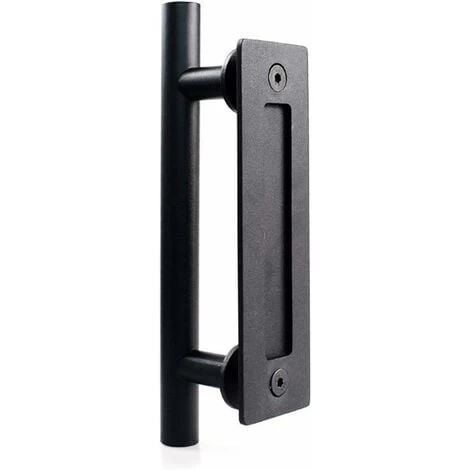 AIDUCHO Poignée De Porte Coulissante En Acier Inoxydable, Poignée De Porte De Grange Coulissante - Poignée Ronde Simple - Noir 1 AIDUCHO Poignée De Porte Coulissante En Acier Inoxydable, Poignée De Porte De Grange Coulissante - Poignée Ronde Simple - Noir