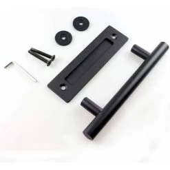 AIDUCHO Poignée De Porte Coulissante En Acier Inoxydable, Poignée De Porte De Grange Coulissante - Poignée Ronde Simple - Noir 7 AIDUCHO Poignée De Porte Coulissante En Acier Inoxydable, Poignée De Porte De Grange Coulissante - Poignée Ronde Simple - Noir -Portes Et Fenêtres Magasin 73764831 3