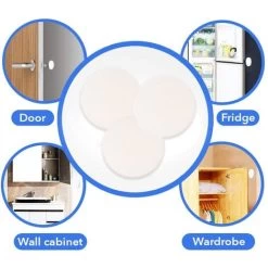 Protections Murales De Boutons De Porte - Plaque Ronde Auto-Adhésive - Coussinets De Pare-Chocs De Porte - Protection De Pare-Chocs De Poignée De Porte Pour Bouton De Porte, Cuisine, Bureau 8 Protections Murales De Boutons De Porte - Plaque Ronde Auto-Adhésive - Coussinets De Pare-Chocs De Porte - Protection De Pare-Chocs De Poignée De Porte Pour Bouton De Porte, Cuisine, Bureau -Portes Et Fenêtres Magasin 76464303 4