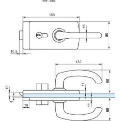 Serrure De Milieu Cylindre Béquille à Déport LAGUNE 15 Chromé Mat 4360 10 Mm - STREMLER - 4360.31.4 5 Serrure De Milieu Cylindre Béquille à Déport LAGUNE 15 Chromé Mat 4360 10 Mm - STREMLER - 4360.31.4 -Portes Et Fenêtres Magasin 76914448 3