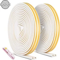 20m Bande De Joint, Auto-adhésif Anticollision Joint De Porte,Joint D'étanchéité De Porte Et Fenêtre Pour Anti-intempéries/isolation Acoustique - 9mmx6mm