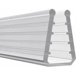 Joint D'étanchéité Vitre Verre En Silicone Translucide 6 Mètres Profil Porte Douche Coulisse Meuble Tablette Vitrine, Hauteur 8mm épaisseur De Verre 8mm