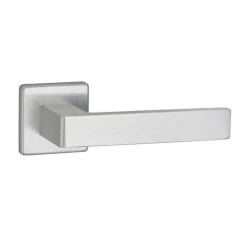 THIRARD - Paire De Béquilles Zibel Pour Porte, Carré 7mm, Chromé Satiné