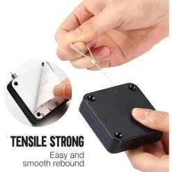 4 Pièces Ferme Porte Automatique, Ferme-portes Automatique à Capteur Avec Capteur Avec Cordon De Serrage Pour Tous Les Types D'alliages D'aluminium, Portes En Bois -Portes Et Fenêtres Magasin 79258465 4