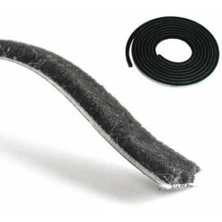 Joint Brosse Non Adhésif Noir Coulissant Bande Anti Poussière Recouvrant Les Trous De Montage Fenêtre Porte Coulissantes Rail Etanchéité Meuble Placard Isolation Verre Vitre, 14mm X 4mm X 2m