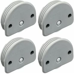 4x Chariot Pour Portes Coulissantes Linéaires à Enfoncer Ø34mm Plastique Gris Galet Armoire Placard Dressing Garniture Guidage Coulisse Rail
