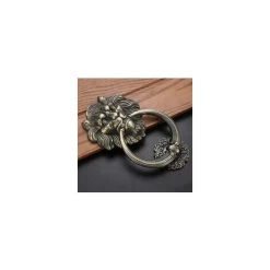 Heurtoir De Porte En Forme De Tête De Lion, Bronze -Portes Et Fenêtres Magasin 81066711 3