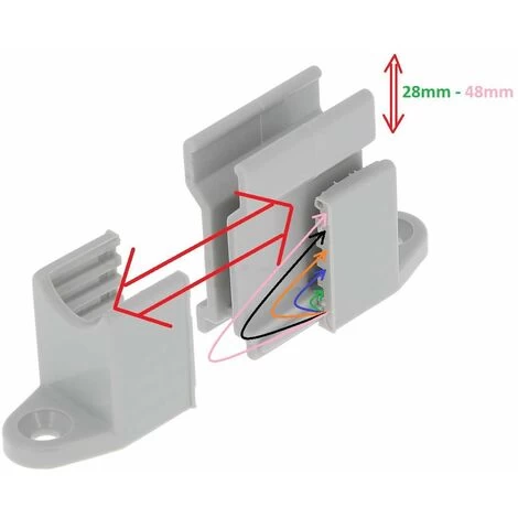 Clip Bloqueur De Manivelle Volet Roulant Réglable Blanc Support Guide Manette Plastique 14mm Universel Fenêtre Mur à Visser 3 Clip Bloqueur De Manivelle Volet Roulant Réglable Blanc Support Guide Manette Plastique 14mm Universel Fenêtre Mur à Visser – Image 3
