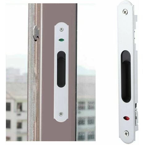 Serrure De Porte Coulissante - Raccords De Matériel De Verrouillage Simple De Fenêtre De Porte Coulissante En Verre Moderne Pour La Sécurité à La Maison 1 Serrure De Porte Coulissante - Raccords De Matériel De Verrouillage Simple De Fenêtre De Porte Coulissante En Verre Moderne Pour La Sécurité à La Maison