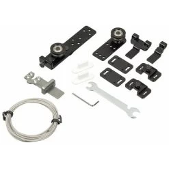 Kit Pour Ouverture Progessive Continue Des Vantaux De Porte Coulissante 1,35m Fixation Armoire Placard Dressing Synchronisation Chambre Entrée Maison