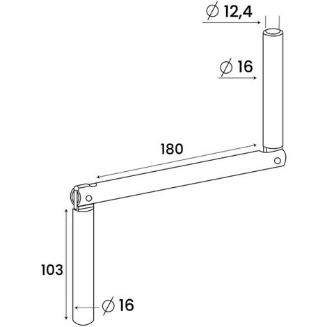 Poignée De Manivelle, Blanc, Diamètre 12 Mm, Volet Roulant 2 Poignée De Manivelle, Blanc, Diamètre 12 Mm, Volet Roulant – Image 2