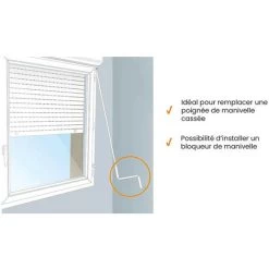 Poignée De Manivelle, Blanc, Diamètre 12 Mm, Volet Roulant 8 Poignée De Manivelle, Blanc, Diamètre 12 Mm, Volet Roulant -Portes Et Fenêtres Magasin 85428029 4