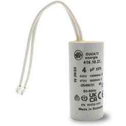 Condensateur 4 UF, Connecteurs, Pour Moteur De Volet Roulant Bubendorff, Ducati