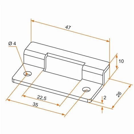 Coulisseau Coudé Acier Zingué TIRARD Pour Persienne - CA111003 2 Coulisseau Coudé Acier Zingué TIRARD Pour Persienne - CA111003 – Image 2