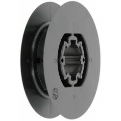 Poulie De Guidage De Volet Roulant Pour Sangle 12 à 15mm Sortie Crabot 27mm En Plastique Noir à Clipser Arbre Crabot Ouverture Fermeture Enroulement Déroulement Fenêtre Store, Ø 80mm