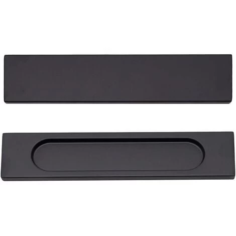 2 Pièces Poignées De Porte Coulissantes Auto-adhésives Poignées Meuble Carrée En Alliage D'Aluminium Sans Perforation Noir 2 2 Pièces Poignées De Porte Coulissantes Auto-adhésives Poignées Meuble Carrée En Alliage D'Aluminium Sans Perforation Noir – Image 2