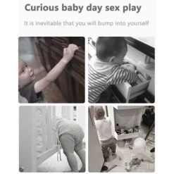 Lot De 10 Verrous De Sécurité Pour Bébé, Mini Verrous De Sécurité Transparents Pour Enfants Pour Placards, Tiroirs, Placards, Réfrigérateur, Réfrigérateur, Ordures -Portes Et Fenêtres Magasin 86712617 5