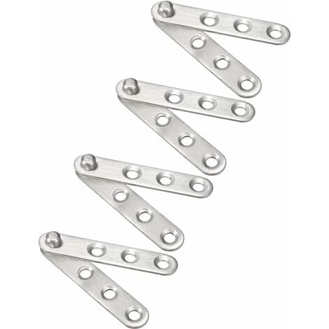 4pcs Charnière Pivot Porte Acier Inox 360 Degré Tournante 60mmx11mm 1 4pcs Charnière Pivot Porte Acier Inox 360 Degré Tournante 60mmx11mm