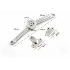 Lot De 2 Compas à Système D’amortissement Pour Abattants De Portes Relevables De Placard De Cuisine -Portes Et Fenêtres Magasin 87951791 5