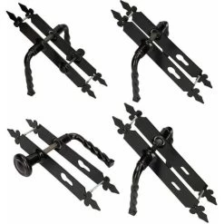 KOTARBAU Poignée De Porte - 90 Mm - PZ - Poignée De Porte - Poignée De Porte - Ensemble De Poignées - Décoratif - Universel - Intérieur - En Fer Forgé -Portes Et Fenêtres Magasin 88143346 5