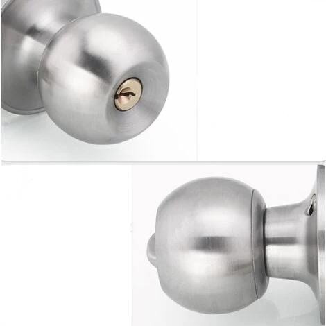 Poignée De Porte, Avec Serrure à Pêne Dormant, Avec Clé, âme En Cuivre, Avec Serrure Intérieure, Ronde 6.5-8.5 2 Poignée De Porte, Avec Serrure à Pêne Dormant, Avec Clé, âme En Cuivre, Avec Serrure Intérieure, Ronde 6.5-8.5 – Image 2