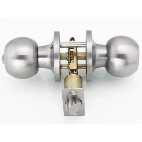 Poignée De Porte, Avec Serrure à Pêne Dormant, Avec Clé, âme En Cuivre, Avec Serrure Intérieure, Ronde 6.5-8.5 3 Poignée De Porte, Avec Serrure à Pêne Dormant, Avec Clé, âme En Cuivre, Avec Serrure Intérieure, Ronde 6.5-8.5 – Image 3