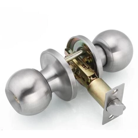 Poignée De Porte, Avec Serrure à Pêne Dormant, Avec Clé, âme En Cuivre, Avec Serrure Intérieure, Ronde 6.5-8.5 4 Poignée De Porte, Avec Serrure à Pêne Dormant, Avec Clé, âme En Cuivre, Avec Serrure Intérieure, Ronde 6.5-8.5 – Image 4