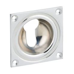 THIRARD - Entrée à Cuvette Trou De Cylindre, 60x60mm, Laiton Chromé