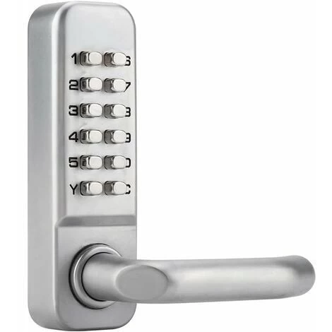 Lune-Serrure à Code Mécanique étanche, Combinaison De Code à 1 à 11 Chiffres Mot De Passe De Sécurité Serrure Codée Serrure De Porte à Combinaison Mécanique Sans Clé Pour Porte De Bureau En Bois 1 Lune-Serrure à Code Mécanique étanche, Combinaison De Code à 1 à 11 Chiffres Mot De Passe De Sécurité Serrure Codée Serrure De Porte à Combinaison Mécanique Sans Clé Pour Porte De Bureau En Bois
