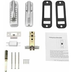 Lune-Serrure à Code Mécanique étanche, Combinaison De Code à 1 à 11 Chiffres Mot De Passe De Sécurité Serrure Codée Serrure De Porte à Combinaison Mécanique Sans Clé Pour Porte De Bureau En Bois 9 Lune-Serrure à Code Mécanique étanche, Combinaison De Code à 1 à 11 Chiffres Mot De Passe De Sécurité Serrure Codée Serrure De Porte à Combinaison Mécanique Sans Clé Pour Porte De Bureau En Bois -Portes Et Fenêtres Magasin 90139214 5