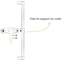 Accessoires Support Composite De Poignée Blanche Espagnolette Gamme Standard -Portes Et Fenêtres Magasin 92384500 3