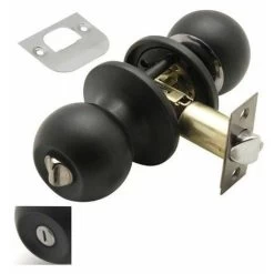 Bouton De Porte Wolfpack Avec Condensation Noire Pour Salles De Bain