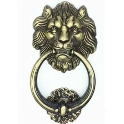 Heurtoir De Porte Tête De Lion