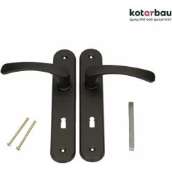 KOTARBAU Poignée De Porte 72 Mm Gauche Droite Serrure à Embout Noir Ensemble De Porte Garniture De Porte Poignée De Porte Poignée De Porte Ensemble De Poignées Porte De Chambre Plaque Longue Alu 8 KOTARBAU Poignée De Porte 72 Mm Gauche Droite Serrure à Embout Noir Ensemble De Porte Garniture De Porte Poignée De Porte Poignée De Porte Ensemble De Poignées Porte De Chambre Plaque Longue Alu -Portes Et Fenêtres Magasin 95292466 4
