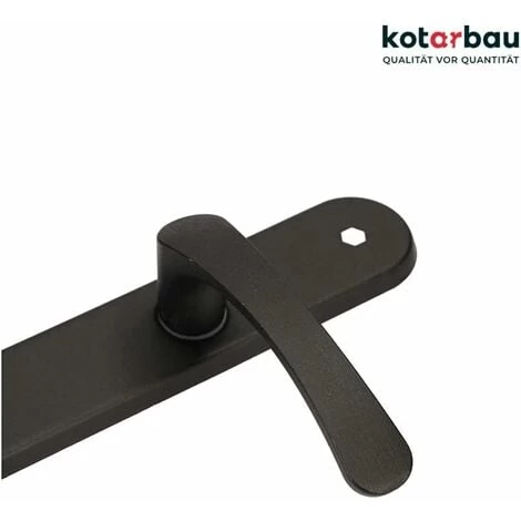 KOTARBAU Poignée De Porte 72 Mm Gauche Droite Serrure à Embout Noir Ensemble De Porte Garniture De Porte Poignée De Porte Poignée De Porte Ensemble De Poignées Porte De Chambre Plaque Longue Alu 5 KOTARBAU Poignée De Porte 72 Mm Gauche Droite Serrure à Embout Noir Ensemble De Porte Garniture De Porte Poignée De Porte Poignée De Porte Ensemble De Poignées Porte De Chambre Plaque Longue Alu – Image 5