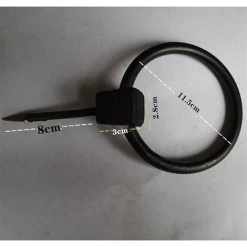 Heurtoirs Fonte Antique Heurtoir Poignée Hoop Porte à La Main Old Elm Porte De Fer Heurtoir Augmenter épaississement Anneau De Fer 66 (Color : Black, Size : S) -Portes Et Fenêtres Magasin 95390578 4