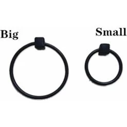 Heurtoirs Fonte Antique Heurtoir Poignée Hoop Porte à La Main Old Elm Porte De Fer Heurtoir Augmenter épaississement Anneau De Fer 66 (Color : Black, Size : S) -Portes Et Fenêtres Magasin 95390578 5