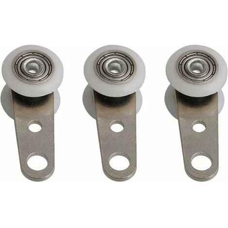 Lot De 10 Roulettes Pour Baies Vitrées Ou Portes Coulissantes - En Métal Et En Plastique - 4,5 X 1,9 Cm 2 Lot De 10 Roulettes Pour Baies Vitrées Ou Portes Coulissantes - En Métal Et En Plastique - 4,5 X 1,9 Cm – Image 2