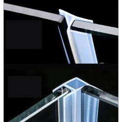 Lot De 3 Joint D'étanchéité Bi-dureté Translucide Rejet D'eau - Pour Verre D'épaisseur :(Type F - Largeur Intérieure 8 Mm - Joint En Verre) -Portes Et Fenêtres Magasin 97248290 3