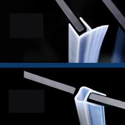 Lot De 3 Joint D'étanchéité Bi-dureté Translucide Rejet D'eau - Pour Verre D'épaisseur :(Type F - Largeur Intérieure 8 Mm - Joint En Verre) -Portes Et Fenêtres Magasin 97248290 4