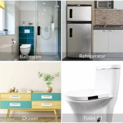 Poignée Autocollante Pour Porte Coulissante Poignée Auxiliaire De Cuisine（6Pcs，trois Couleurs） -Portes Et Fenêtres Magasin 97447351 5