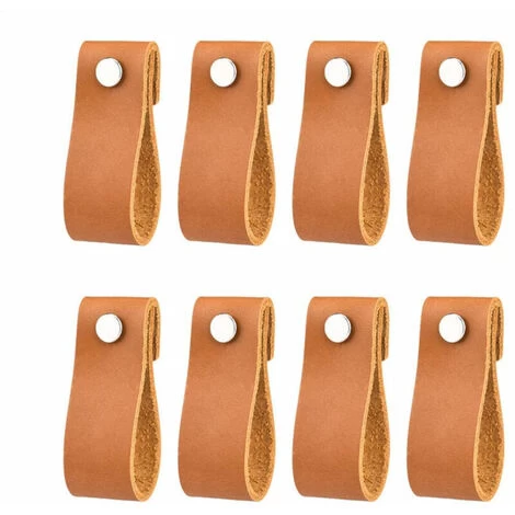Poignées En Cuir Pour Meubles 6 2 Cm Poignées En Cuir Vintage Faites à La Main Pour Meubles De Cuisine - Salle De Bain - Armoires(café,8Pcs) 1 Poignées En Cuir Pour Meubles 6 2 Cm Poignées En Cuir Vintage Faites à La Main Pour Meubles De Cuisine - Salle De Bain - Armoires(café,8Pcs)