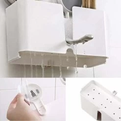 MOWZE Panier Séchage D'Ustensiles Cuisine, Panier De Séchage D'Ustensiles, Support Vidange Cuillère Fourchette, Pour La Maison Couteau De Cuisine Cuillère Cuillère Organisateurs De Vaisselle -Portes Et Fenêtres Magasin 97641613 4