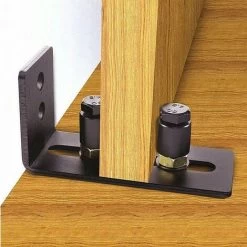 Promotion Guide Sol Porte Coulissante, Guide De Plancher Porte, Rail De Sol Pour Porte De Grange, Guide Pour Le Sol Du Support Du Sol Coulissant Pour Montage Mural Réglable En Acier Au Carbone Macaro -Portes Et Fenêtres Magasin 97810605 3
