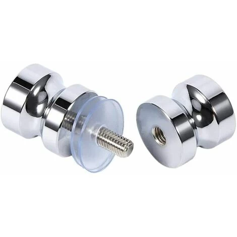 Lot De 2 De Poignées De Porte De Douche Bain Poignée De Porte De Douche 30 Mm Poignées De Porte De Remplacement En Chrome Poli Poignée De Porte Ronde En Verre En Acier Inoxydable Durable 2 Lot De 2 De Poignées De Porte De Douche Bain Poignée De Porte De Douche 30 Mm Poignées De Porte De Remplacement En Chrome Poli Poignée De Porte Ronde En Verre En Acier Inoxydable Durable – Image 2