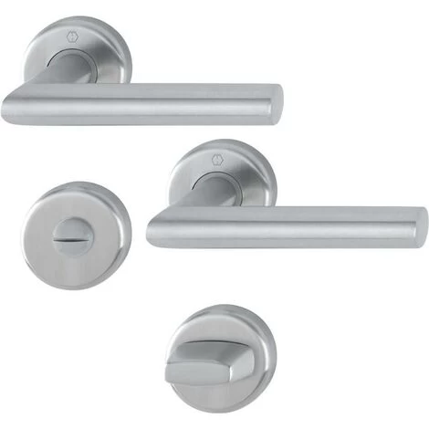 Garniture De Porte HOPPE Utrech - Inox - Bec De Cane Condamnation - 3940701 1 Garniture De Porte HOPPE Utrech - Inox - Bec De Cane Condamnation - 3940701