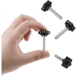 10-Pack M6x30mm Vis De Pouce, étoile En Plastique Moletées Bouton De Serrage à Vis Thumbscrew STOL -Portes Et Fenêtres Magasin 98647139 5
