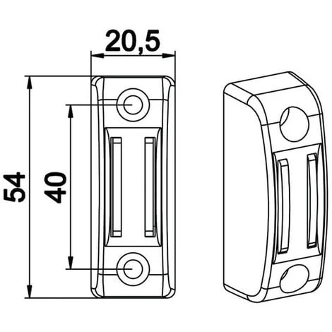 Bloqueur Magnétique Mural Pour Manivelle De Volet Roulant 2 Bloqueur Magnétique Mural Pour Manivelle De Volet Roulant – Image 2
